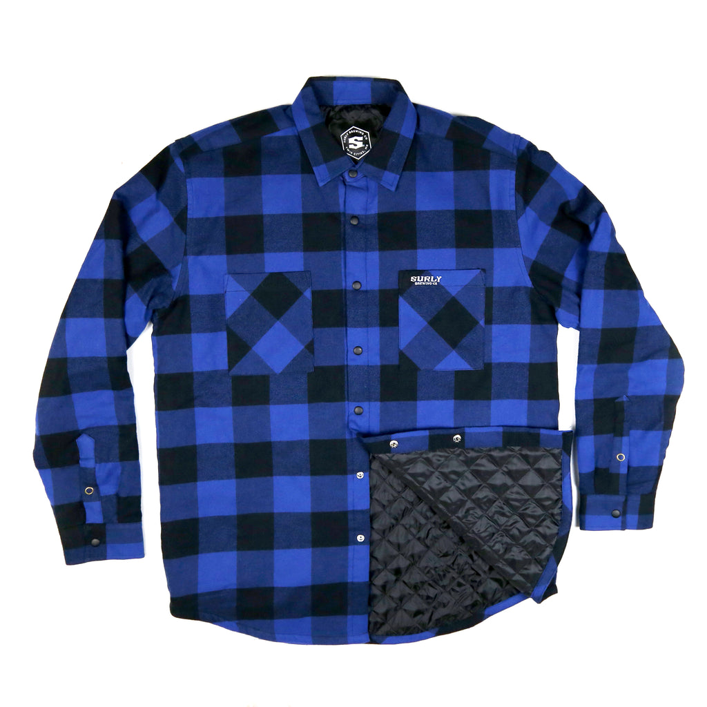 Surly Quilted Flannel - Black/Blue