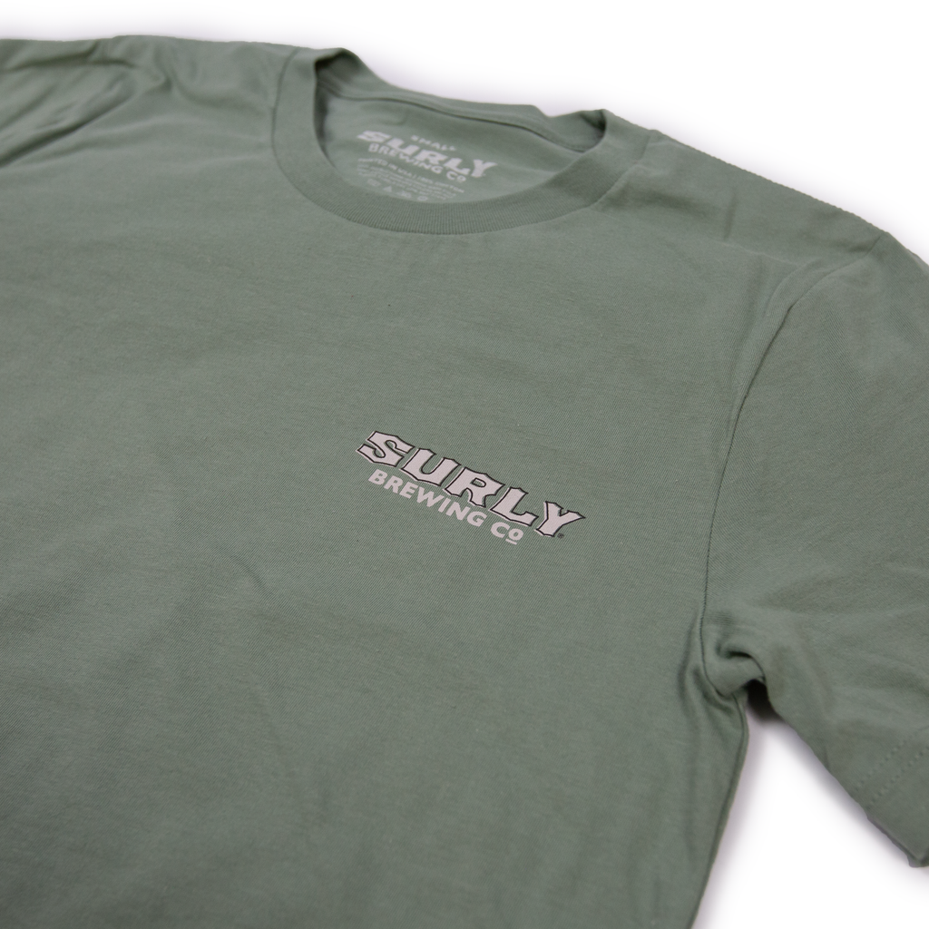 Surly Building Left Chest Tee - Green