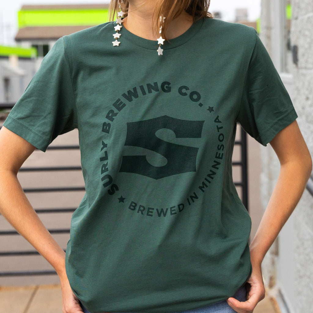 S Logo Tee - Pine