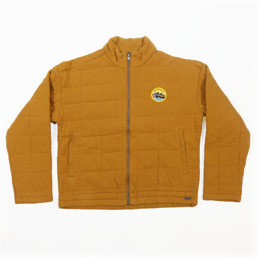 Unisex Quilted Jacket- Yellow