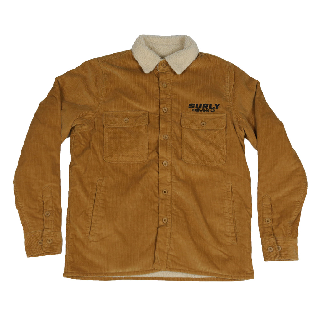 Surly Text Logo Sherpa Lined Corduroy Jacket