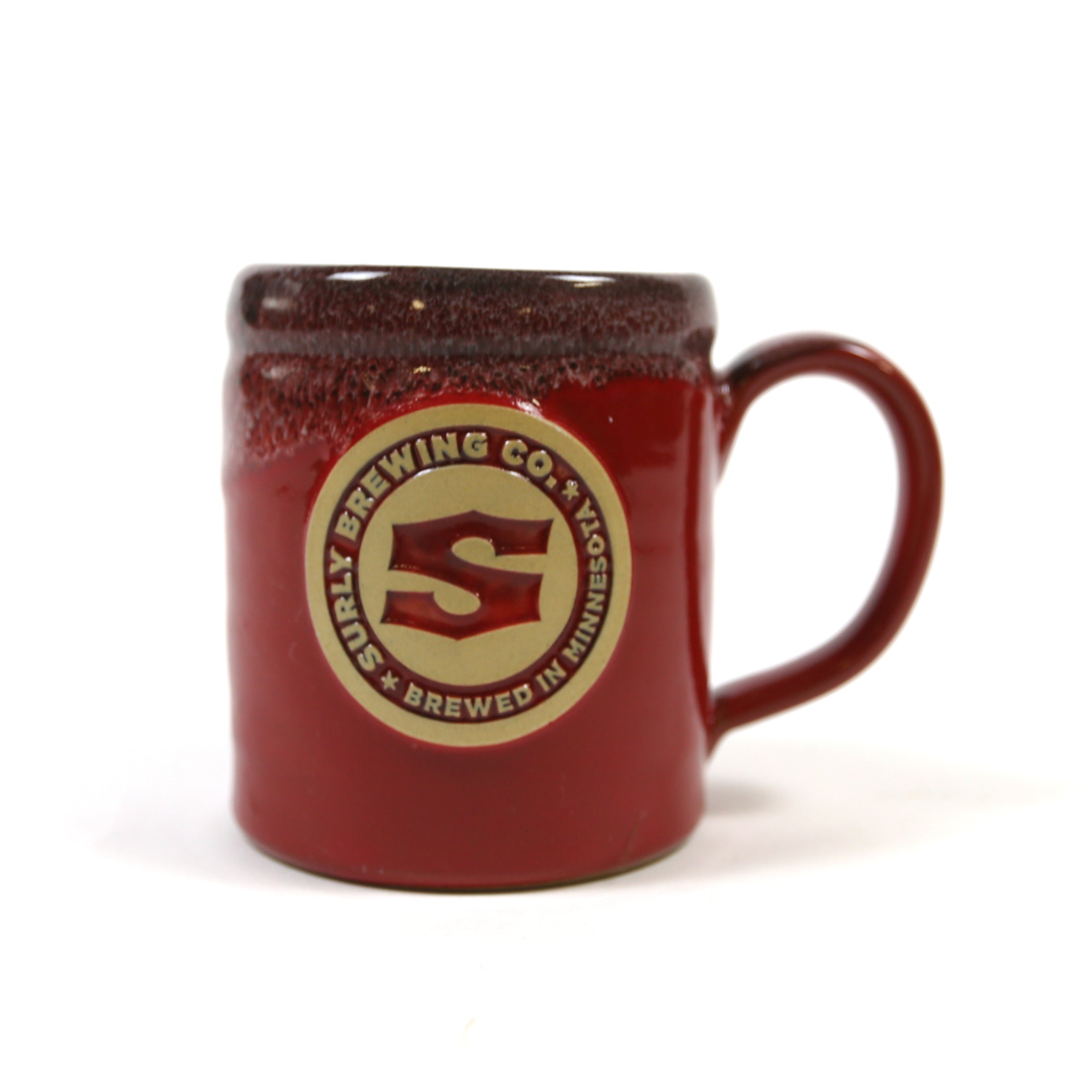Deneen Pottery Surly S Logo Red Camper Mug | Surly Brewing Co.