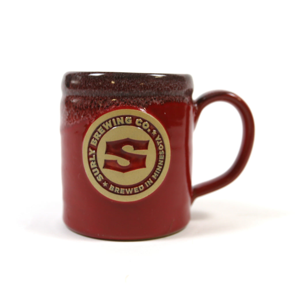 Deneen Pottery Surly S Logo Red Camper Mug
