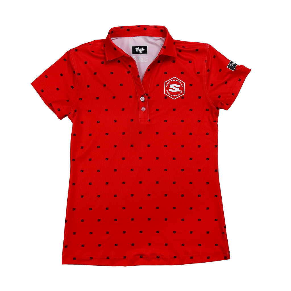 Surly x Waggle Women's Polo - Red