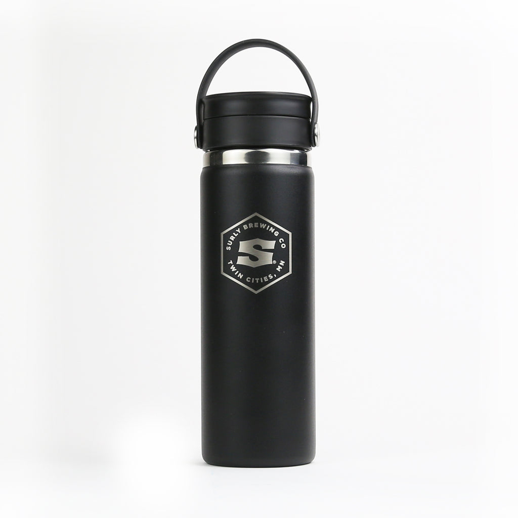 Surly Hex Logo Hydro Flask Water Bottle - Black
