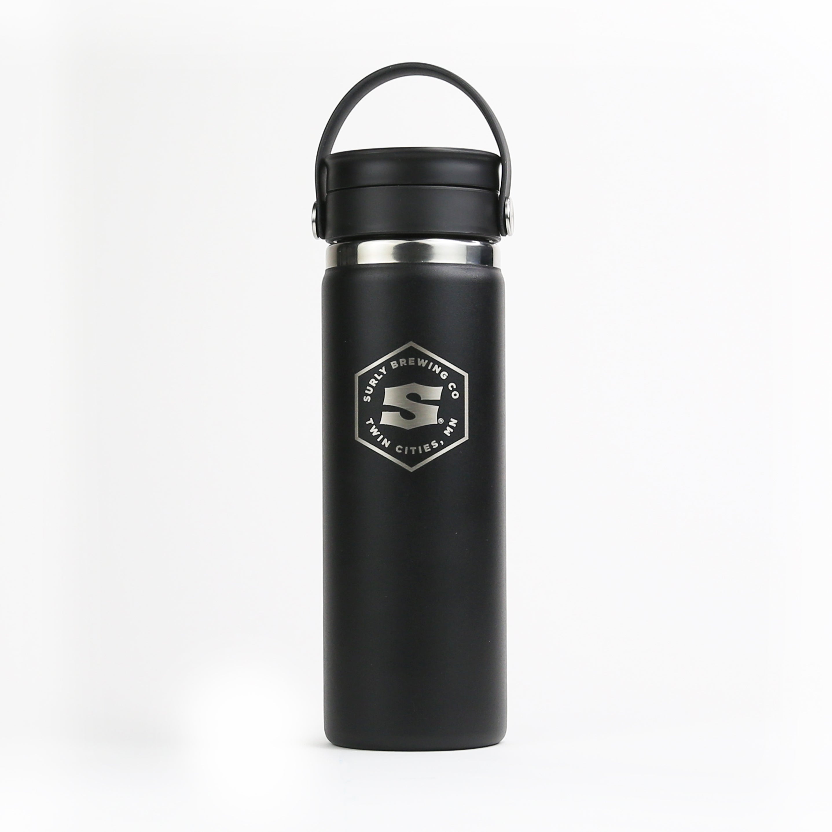 Surly Hex Logo Hydro Flask Water Bottle - Black | Surly Brewing Co.