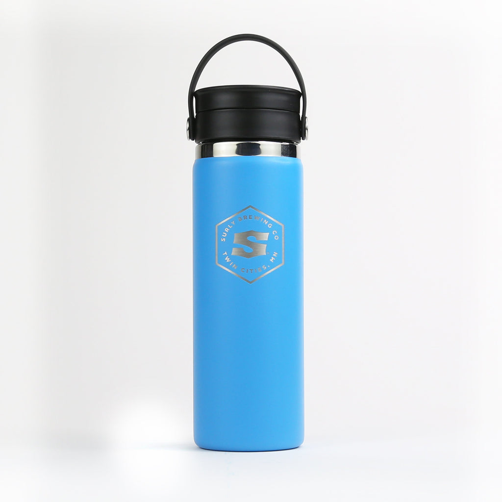 Surly Hex Logo Hydro Flask Water Bottle - Pacific Blue