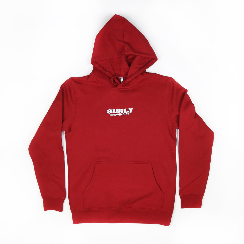 Surly Text Logo Embroidered Pullover - Red